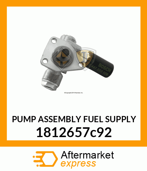 PUMP ASSEMBLY FUEL SUPPLY 1812657c92