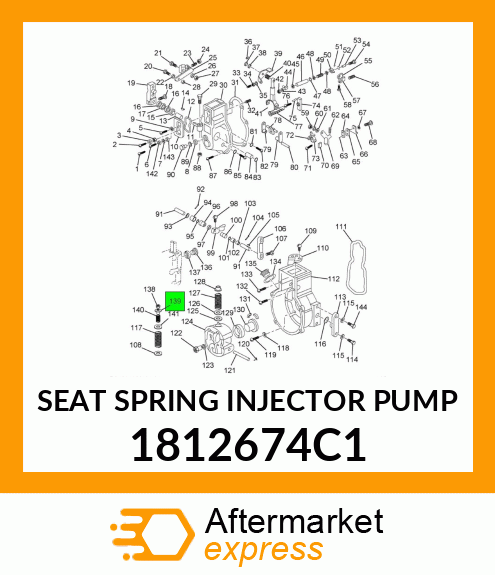 SEAT SPRING INJECTOR PUMP 1812674C1