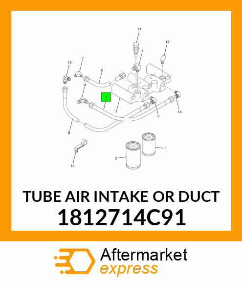 TUBE AIR INTAKE OR DUCT 1812714C91