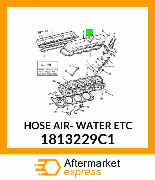 HOSE AIR- WATER ETC 1813229C1