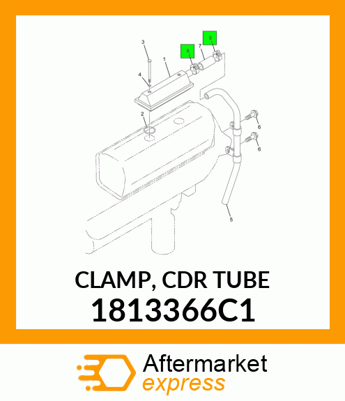 CLAMP, CDR TUBE 1813366C1