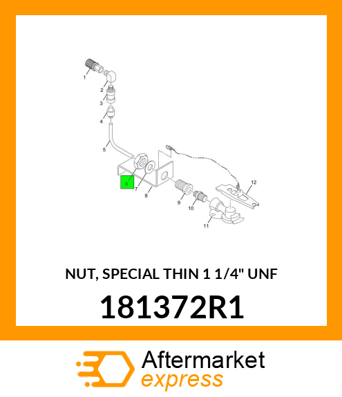 NUT, SPECIAL THIN 1 1/4" UNF 181372R1