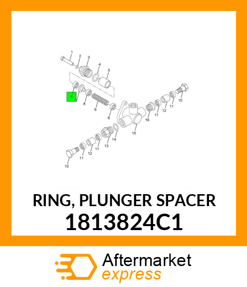 RING, PLUNGER SPACER 1813824C1