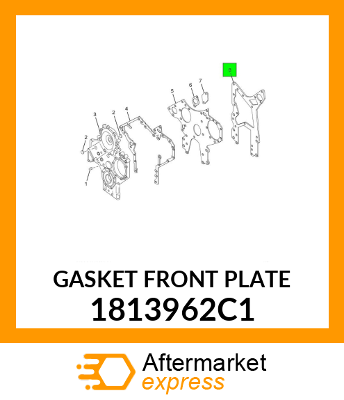 Gasket - Front Plate 1813962C1