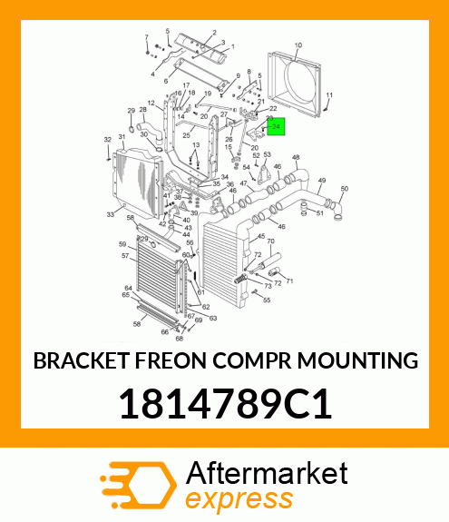 BRACKET FREON COMPR MOUNTING 1814789C1