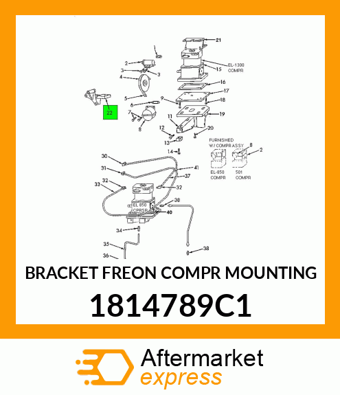 BRACKET FREON COMPR MOUNTING 1814789C1