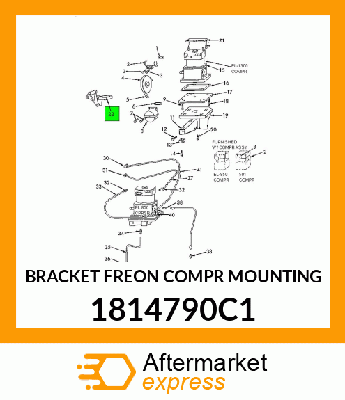 BRACKET FREON COMPR MOUNTING 1814790C1