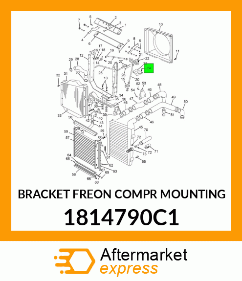 BRACKET FREON COMPR MOUNTING 1814790C1