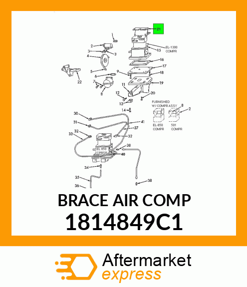 BRACE AIR COMP 1814849C1