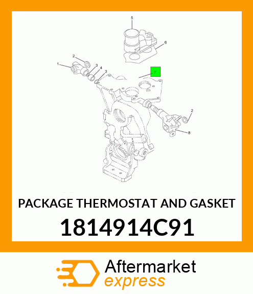 PACKAGE THERMOSTAT AND GASKET 1814914C91