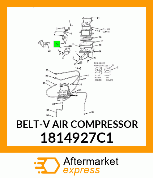 BELT-V AIR COMPRESSOR 1814927C1