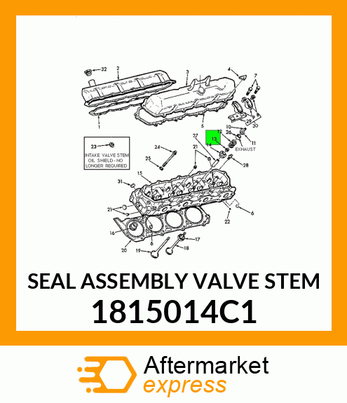 SEAL ASSEMBLY VALVE STEM 1815014C1
