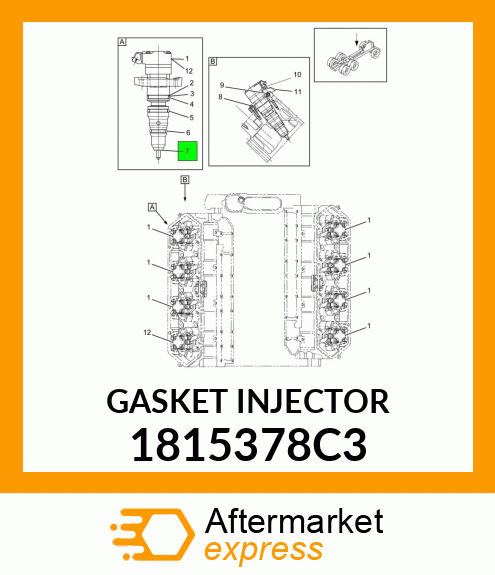 GASKET INJECTOR 1815378C3