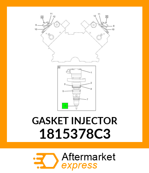 GASKET INJECTOR 1815378C3