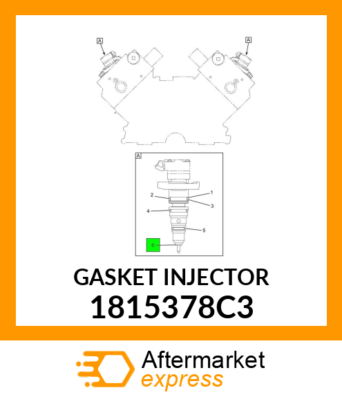 GASKET INJECTOR 1815378C3