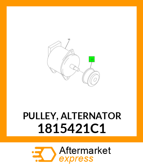 PULLEY, ALTERNATOR 1815421C1