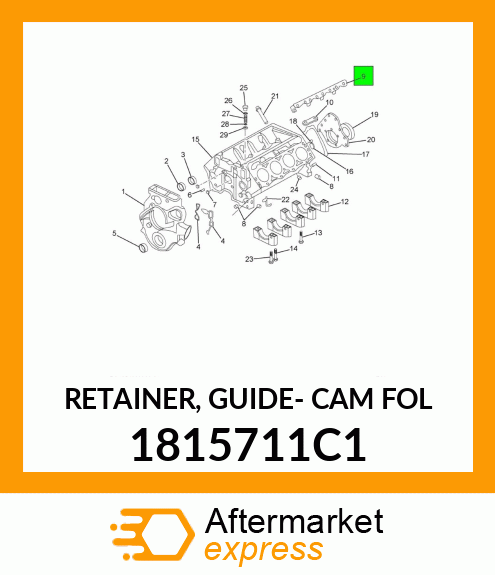RETAINER, GUIDE- CAM FOL 1815711C1