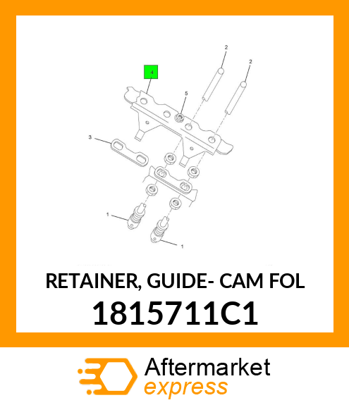 RETAINER, GUIDE- CAM FOL 1815711C1
