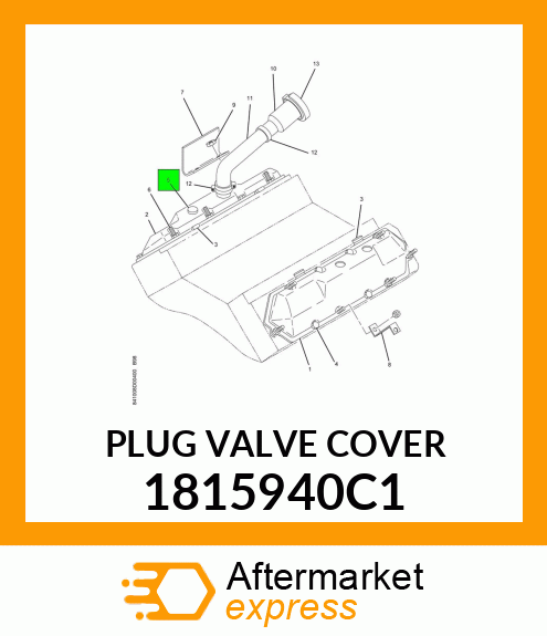 PLUG VALVE COVER 1815940C1