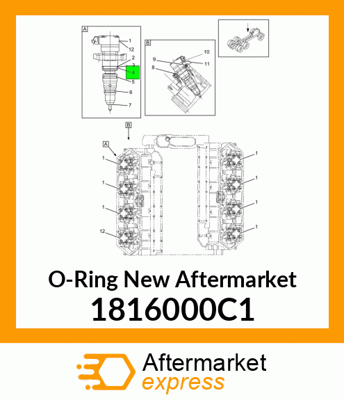 O-Ring New Aftermarket 1816000C1