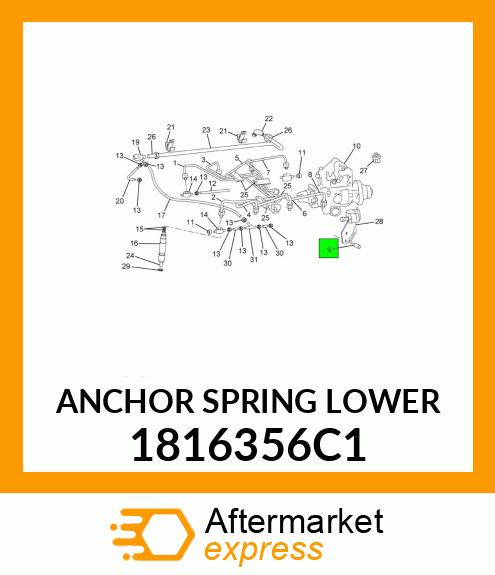 ANCHOR SPRING LOWER 1816356C1