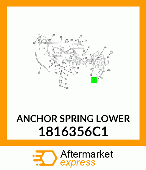 ANCHOR SPRING LOWER 1816356C1