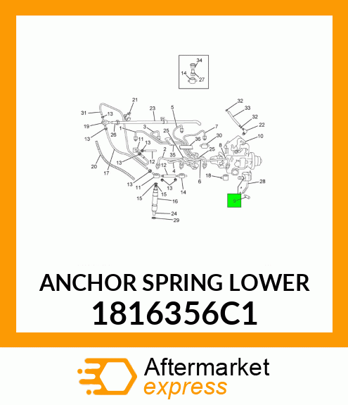 ANCHOR SPRING LOWER 1816356C1