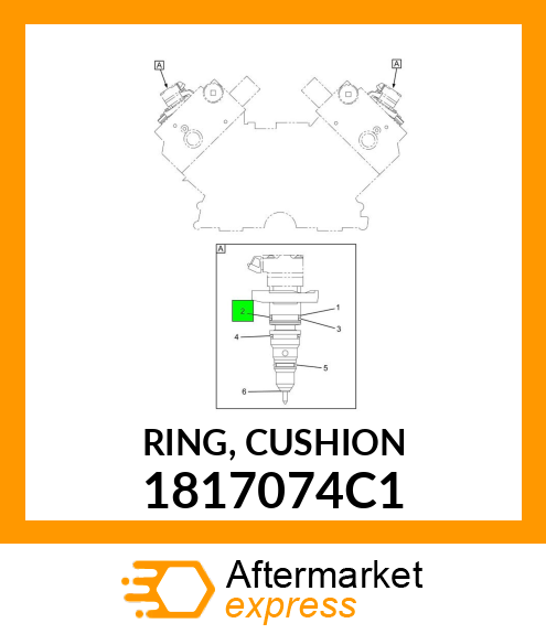 Rectangular Sealing Ring New Aftermarket 1817074C1