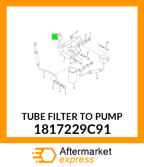 TUBE FILTER TO PUMP 1817229C91