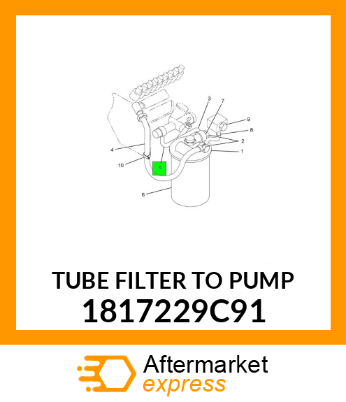 TUBE FILTER TO PUMP 1817229C91