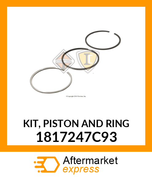 KIT, PISTON AND RING 1817247C93