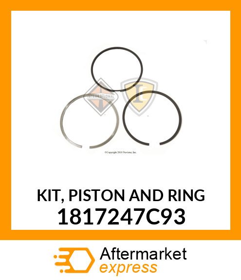 KIT, PISTON AND RING 1817247C93