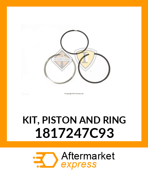 KIT, PISTON AND RING 1817247C93