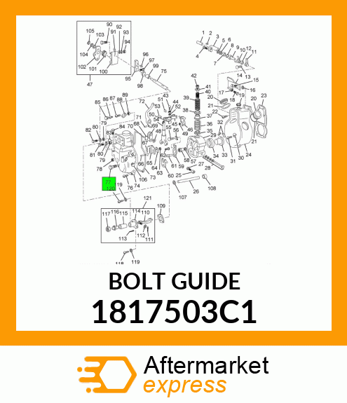 BOLT GUIDE 1817503C1