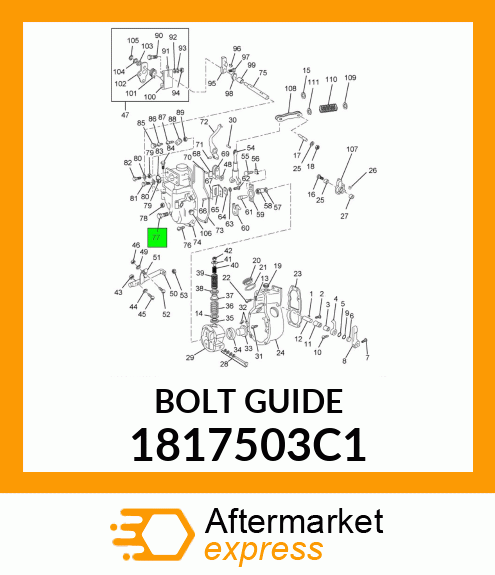 BOLT GUIDE 1817503C1