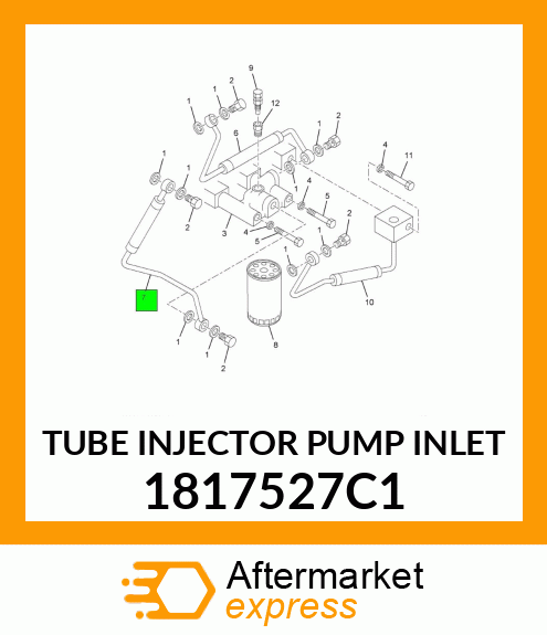 TUBE INJECTOR PUMP INLET 1817527C1