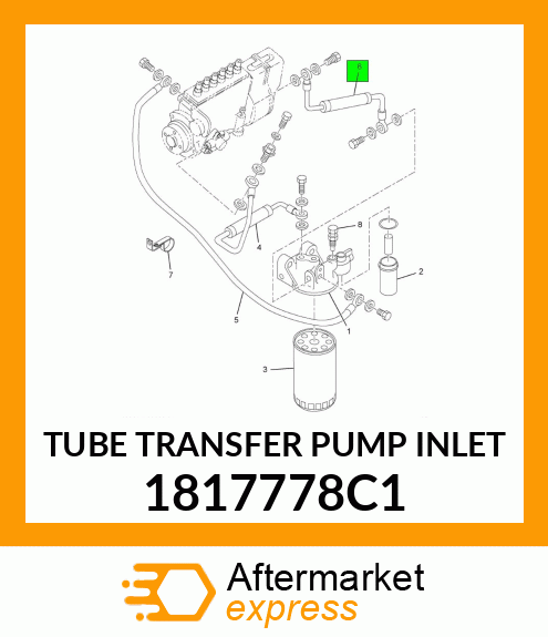 TUBE TRANSFER PUMP INLET 1817778C1