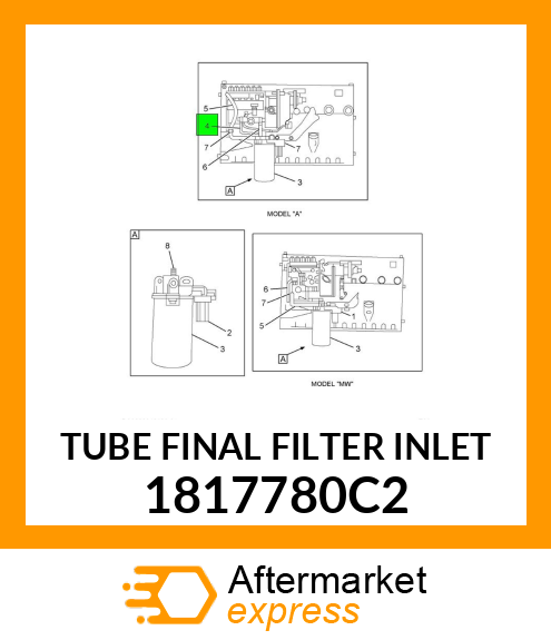 TUBE FINAL FILTER INLET 1817780C2