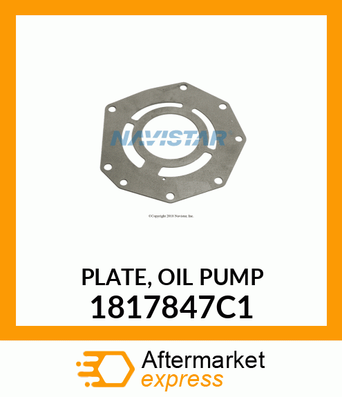 PLATE, OIL PUMP 1817847C1