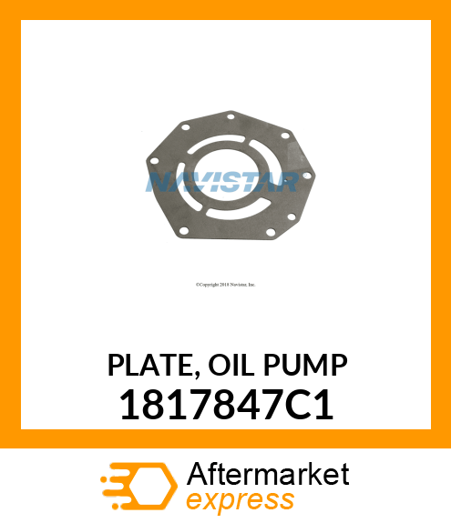 PLATE, OIL PUMP 1817847C1