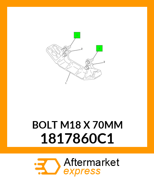 BOLT M18 X 70MM 1817860C1