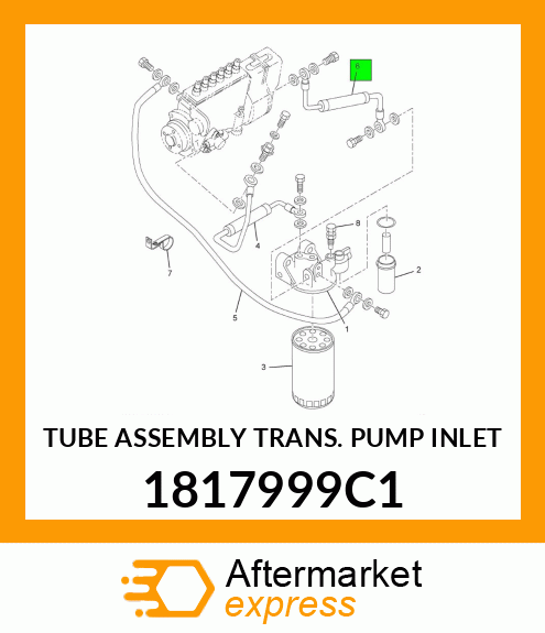 TUBE ASSEMBLY TRANS. PUMP INLET 1817999C1