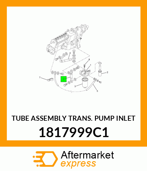 TUBE ASSEMBLY TRANS. PUMP INLET 1817999C1