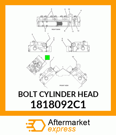 BOLT CYLINDER HEAD 1818092C1