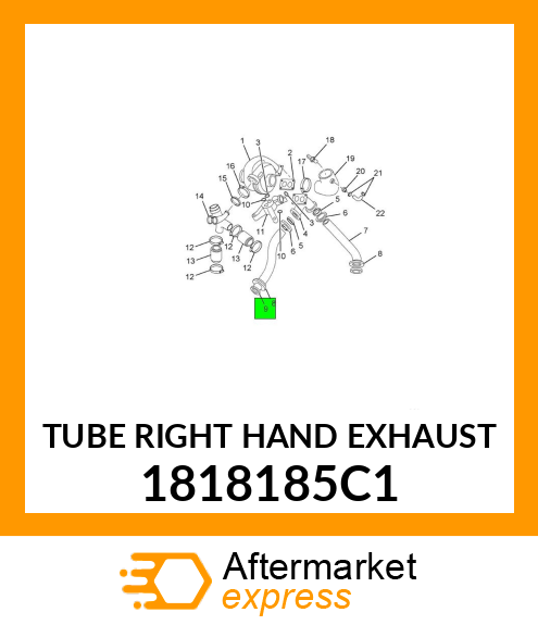 TUBE RIGHT HAND EXHAUST 1818185C1