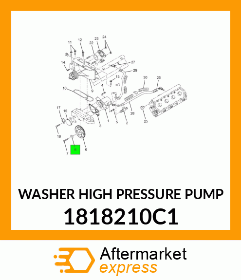 WASHER HIGH PRESSURE PUMP 1818210C1