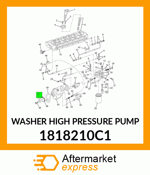 WASHER HIGH PRESSURE PUMP 1818210C1