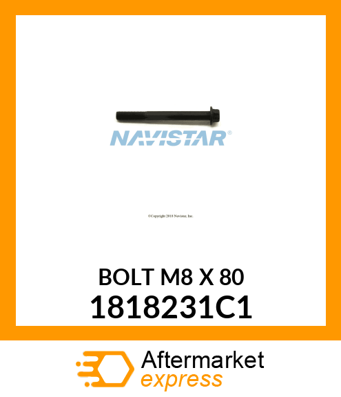 BOLT M8 X 80 1818231C1