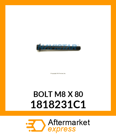 BOLT M8 X 80 1818231C1