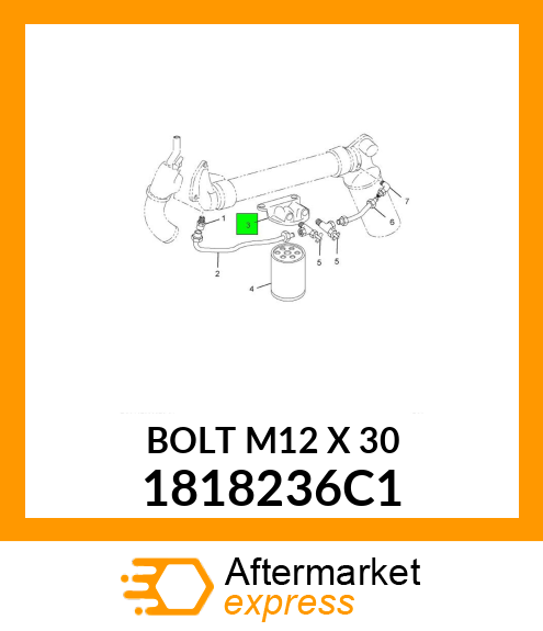 BOLT M12 X 30 1818236C1